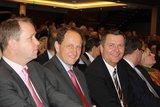 MdL Christof Rasche mit Alexander Graf Lambsdorff und Joachim Stamp (v.r.n.l) beim Neujahrsempfang der NRW-FDP