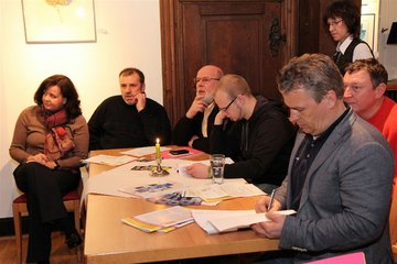v.l.: Bettina Stakemeier, Georg Husemann, Erich Berkenbusch, <br />Jonas Berkenbusch, Eddi Bäumer (Lippstadt), Gerd Zassenhaus